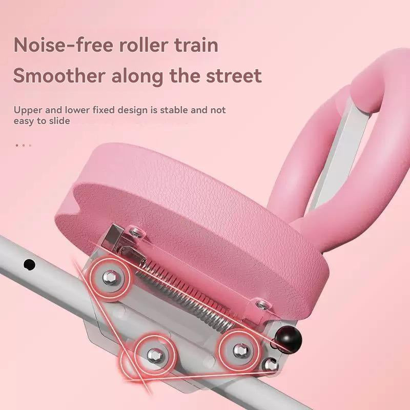 Ab Workout Equipment, Adjustable Sit-Up Machine for Full-Body Workouts and Strength Training at Home, Body-Shaping Fitness Equipment, Foldable Waist Trainer, Beginner-Friendly, Available in Pink/Purple.